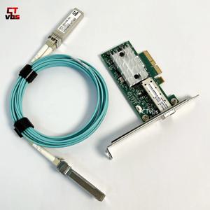 멜라녹스 ConnectX-3 10G 이더넷 PCIe NIC MCX311A-XCAT CX311A EN 10G 이더넷 10GbE SFP+ 모듈 PCIe NIC 어댑터 3미터 LC 케이블