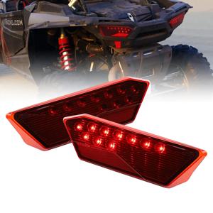   폴라리스 RZR 900 1000 S XP 터보 2014-2018용 LED 테일 라이트 후방 브레이크 라이트 (2412341 & 2412342 ATV UTV 테일 라이트 대체)
