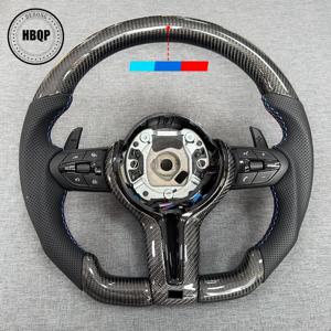 BMW F30 F10 F31 F20 F25 F22 F36 F33 F32 F80 F82 F11 F18 F01 F90 E90 카본 파이버 스티어링 휠에 적합