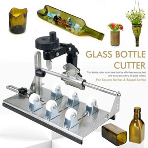사각 및 원형 병용 전문 유리병 절단기 도구, 액세서리가 포함된 DIY 공예 재활용 키트, 가정용 개선용품
