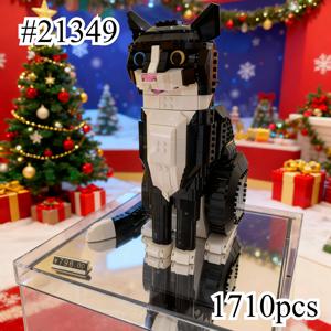 IDEAS 턱시도 고양이 21349 빌딩 블록 세트, 레고 파티클과 호환 가능, 크리스마스 선물에 적합, 1710개