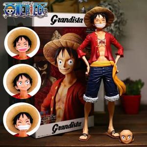 뜨거운 28cm 원피스 애니메이션 피규어 자신감있는 스마일리 3 형 얼굴 변경 인형 액션 입상 모델 장난감 키트