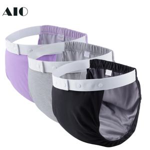 AIO 조절 가능한 착용하기 쉬운 성인용 기저귀 세탁 가능한 면 요실금 천 기저귀 노인용 기저귀 누수 방지 속옷