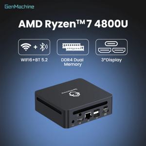 DIY 게이밍 컴퓨터 젠머신 AMD 라이젠 7 4800U 미니 PC 윈도우 11 라이젠 데스크탑 8코어/16스레드 4.2GHz 스트리밍 및 업무에 최적