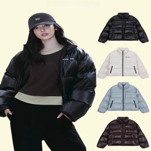두꺼운 다운 재킷 커플 스타일 따뜻한 아우터웨어 NingYiZhu 캐주얼 루즈핏 80% 다운 함유 친환경 소재