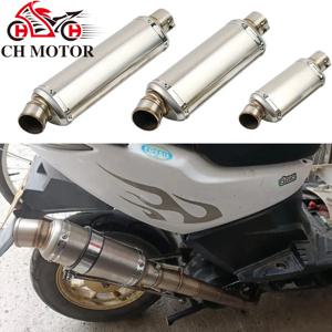 유니버셜 51mm 스테인레스 스틸 오토바이 배기 머플러 배기관 100cc-1000cc ATV GP 스쿠터 (fz6 pcx125 용)