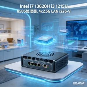 합금 금속 방화벽 라우터 인텔 i7 13620H i3 1215U 8505 4x2.5G LAN i226-V DDR4 NVMe Proxmox pfSense OPNsense 미니 PC 서버