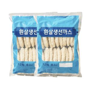 천일냉동 흰살생선까스 1.2kg 2개