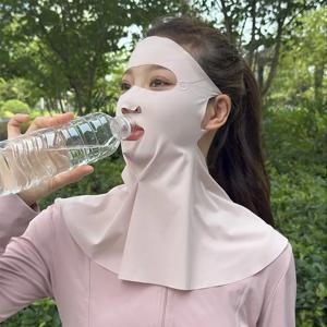 야외 스포츠 러닝 페이스 가드 마스크 귀걸이형 오픈 입 코 통기성 자외선 차단 마스크 안티 UV 라이딩 페이스 마스크