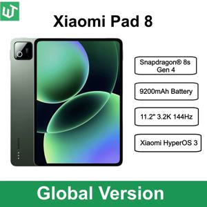 글로벌 버전 샤오미 패드 8 태블릿 11.2인치 144Hz 3.2K 디스플레이 스냅드래곤 ®   8세대 4 9200mAh 배터리 45W 터보 충전 미 패드 8