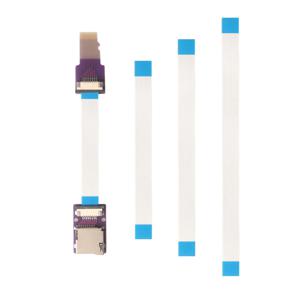 TF(마이크로 SD) 남성-SD(마이크로 SD) 여성 연장 케이블, 마이크로 SD TF 메모리 카드 키트, 소프트 플랫 FPC 케이블 연장 어댑터 (휴대폰, GPS, TV용)