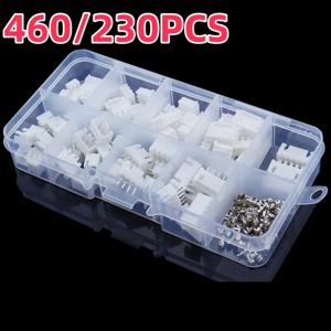 460/230Pcs 2/3/4/5p 남성 여성 핀 터미널 키트 하우징 핀 헤더 JST XH-2.54 4값 커넥터 어댑터 간격 터미널 블록