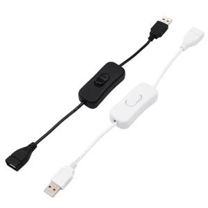 1-3pcs USB 스위치 연장 케이블 지원 데이터 전송 스위치 ON/OFF 토글 케이블이 있는 LED 램프 USB 장치용 전원 공급 장치