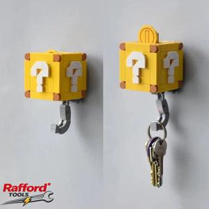 Rafford 141PCS 코인 빌딩 블록 키 체인 세트 DIY 장난감 펜던트 크리 에이 티브 미니 벽돌 키트 어린이 수집가를위한 크리스마스 선물