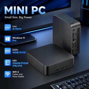 새로운 미니 PC 인텔 i3-6006U/ i9-9900 16Gb 32Gb 램+256Gb 512Gb 1Tb 2Tb 롬 SSD 와이파이 6 블루투스 5.2 게이밍 컴퓨터