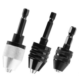 드릴 척, 키리스 샤프트 척 클램프, 0.3-8mm, 전기 모터 샤프트 미니 척 고정 장치, 1/4 ''헥스 샹크, 육각 드릴 비트 어댑터, 1 개