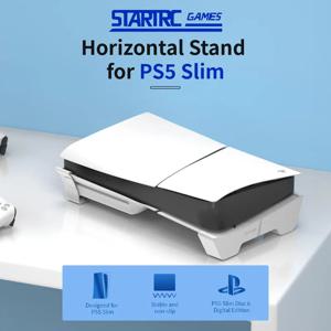 PS5 슬림/프로 게임 콘솔용 수평 스탠드 미끄럼 방지 냉각 베이스 브래킷 플레이스테이션 5 슬림 콘솔 게임 액세서리