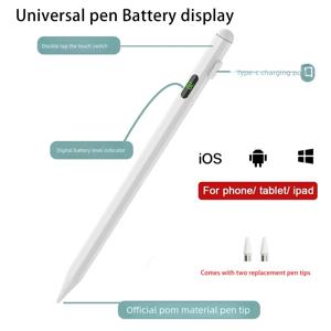 2026 유니버설 스타일러스 배터리 디스플레이 펜 터치 펜 안드로이드 IOS 아이패드 화웨이 샤오미 아너 태블릿용 - 신모델