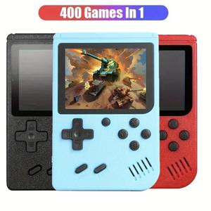 LCD 화면 레트로 비디오 게임 콘솔, 휴대용 포켓 미니 게임 콘솔, 내장 400, 크리스마스 선물, 크리스마스, 2.4 인치