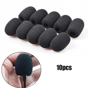 10PCS 마이크 앞 유리 스폰지 커버 헤드셋 마이크 폼 커버 구즈넥 회의 마이크 용 보호 캡