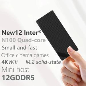 Alder Lake N100 N150 Windows 11 팜 미니 PC 스틱 HTPC DDR5 12GB 16GB 256GB NVME SSD WIFI BT 4K 1000M 데스크탑 컴퓨터 TV 박스