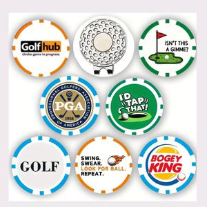 마그네틱 모자 클립이 있는 7 Pcs PGA 골프 공 마커 - 골프 모자용 골프 포커 ABS 마커, 아버지의 날에 딱 맞습니다.