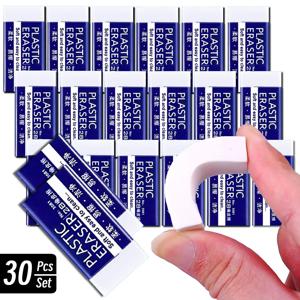 1/10/30pcs 2B 지우개 깨끗하고 혼란스러운 학생 시험 사무실 스케치 어린이를위한 부드러운 지우개 교정 용품 연필 고무