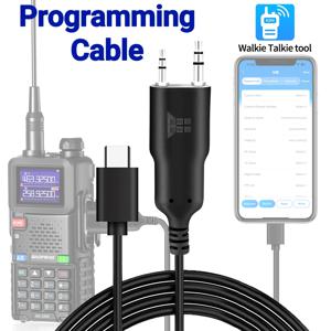 ABBREE 무전기 무선 전화 앱 프로그래밍 케이블 (바오펑 UV 5RH UV-5R 미니 BF-888S UV-21 PRO, 콴셩 UV-K5 UV-K1 호환)