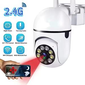 5MP Wifi IP 무선 보안 감시 PTZ 카메라 4X 줌 카메라 추적 양방향 오디오 HD 야간 컬러 캠 V360PRO APP