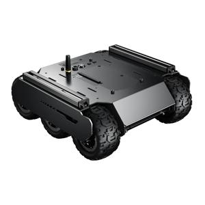 6륜 구동 고무 바퀴가 달린 유연하고 확장 가능한 오프로드 UGV 확장 레일 RC 탱크, ESP32 프로그래밍 가능 로봇용