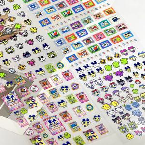 카와이 전자 애완동물 PVC ACG 포스터 상품 스티커 네일 아트 DIY 물병 박스 거울 노트북 책상 친구 게임 소품 스티커