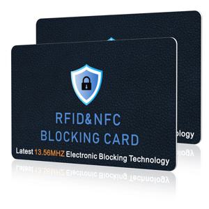 RFID 차단 카드 원 카드로 지갑 전체 보호 NFC 비접촉식 은행 직불/신용 카드 보호기 ID ATM 가드 카드 차단기