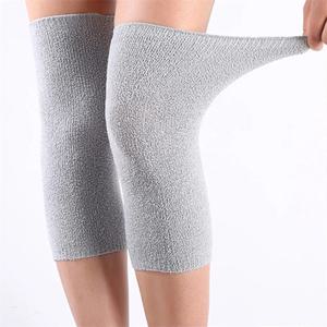 1 쌍 겨울 따뜻한 무릎 패드 대나무 숯 보호 장비 여성 노인 Kneepad 지원 겨울 실행 무릎 보호대
