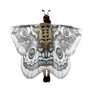 나방 날개 나비 날개 목도리 의상 머리띠 마스크 세트 할로윈 요정 나비 케이프 성인 축제 레이브 수영복 커버