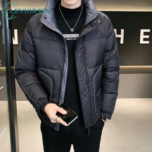 남성용 겨울 2024 두꺼운 코트 다운 재킷, 멋지고 다재다능하고 가볍고 짧은 트렌디 브랜드 겨울 의류, 신상 유행