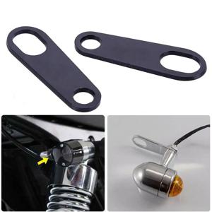 1 쌍 오토바이 방향 지시등 브래킷 범용 표시등 램프 홀더 충격 방지 브래킷 마운트 클램프 액세서리