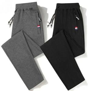 봄 바지 남성 피트니스 운동복 Tracksuit 탄성 허리 운동복 코튼 바지 느슨한 체육관 조깅 트랙 바지 Mens M- 8XL