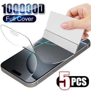 1-5PCS 샤오미 레드미 노트 15 프로 5G 14 13 12 11 10 15C 14C 13C 9 9s 10s 11s 보호용 스크린 프로텍터용 소프트 하이드로겔 필름