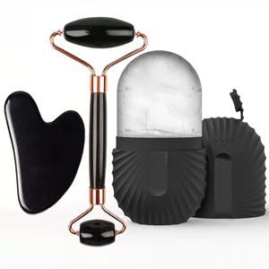 1/2/3pcs 아이스 페이스 롤러 페이셜 스킨 케어 아이스 롤러 세트, 페이셜 롤러 GuaSha FaceTool 세트, 페이스 마사지 롤러 리프팅 컨투어링