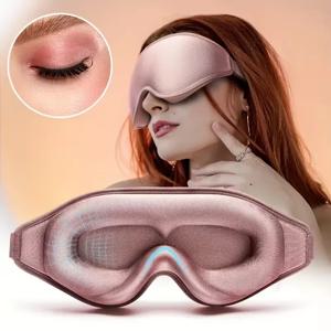 슈퍼 소프트 3D 수면 마스크 - 부드럽고 편안한 안대, 남녀 모두 여행 및 가정용으로 적합