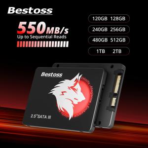 베스토스 2.5인치 SATA 3.0 솔리드 스테이트 드라이브 120GB 128GB 240GB 256GB 480GB 512GB 1TB 2TB 데스크탑 또는 노트북용 SSD