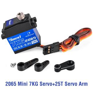 9IMOD 7kg 2065 디지털 서보 방수 HV 메탈 기어 미니 서보 (혼/브래킷/스티어링 링크 포함) TRX4M 1/18 RC 자동차용