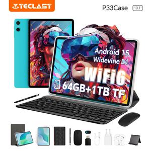Teclast P33케이스 10.1인치 태블릿 안드로이드 15 9GB(3+6GB) 램 64GB ROM Allwinner A333 P33 케이스/키보드/마우스/스타일러스/헤드폰 6000mAh