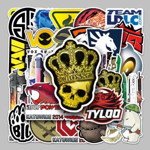 52개 신규 CSGO 게임 러기지 스티커 방수 그래피티 스티커 스쿠터 게임 애호가 컴퓨터 태블릿 만화 장식