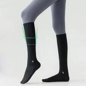 여성용 운동용 압박 종아리 양말, 피트니스, 요가, 러닝, 줄넘기, 무릎까지 오는 압박 지원 스타킹