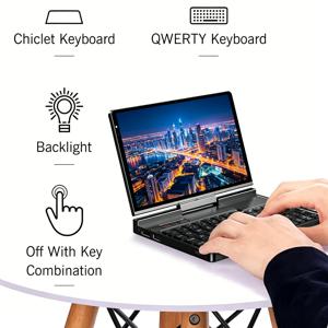 하이퍼 2026 GPD 포켓 4 8.8인치 AMD 라이젠 9 HX 3700U 64GB 램 2TB NVMe 플립 180 °   휴대용 미니 PC - 8.8인치 노트북 컴퓨터