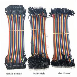 DIY 키트용 듀폰 라인 점퍼 와이어 케이블, 40-120 핀, 10cm, 20cm, 30cm, 40 핀, 수컷-암컷, 암컷-암컷