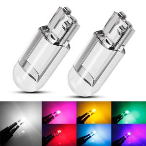 Led T10 자동차 라이트 COB 유리 6000K 화이트 자동차 번호판 램프 돔 읽기 DRL 전구 스타일 12V Led 조명, 10 개