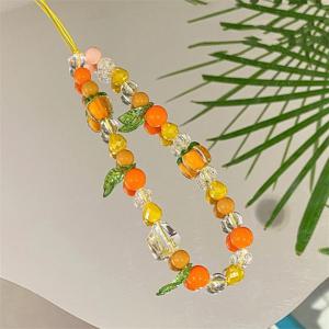1개 휴대폰 체인 폰 케이스 걸이 로프 수제 DIY 비즈 카메라 체인 이어폰 케이스 휴대폰 분실 방지 로프