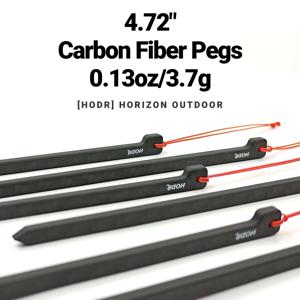 [HODR] 카본 페그 텐트 스테이크 페그 탄소 섬유 12cm 3.7g 초경량 배낭 텐트 네일 야외 캠핑 장비 하이킹